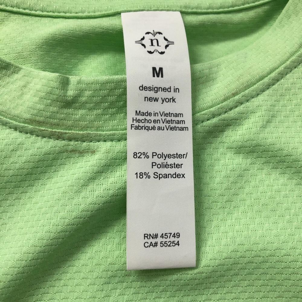 SOLD Nanette Lenore Paradise Green Activewear Tank Top (M) - Picture 2 of 6